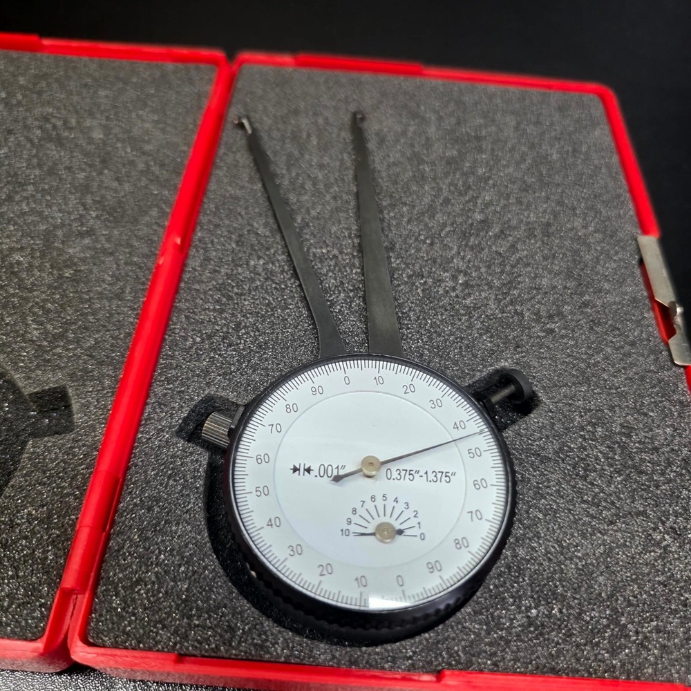 Internal Dial Caliper Gauge 0.375-1.375in Black 0.001in Graduation Tool